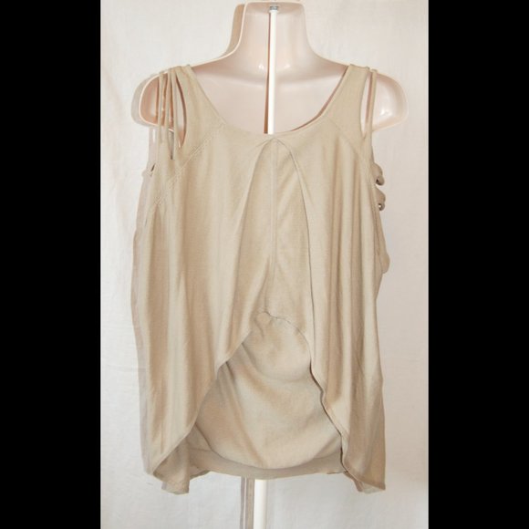 NWT L.A.M.B. Open Shoulders Knit Top, 100% Cotton, sz P/S - Picture 6 of 9